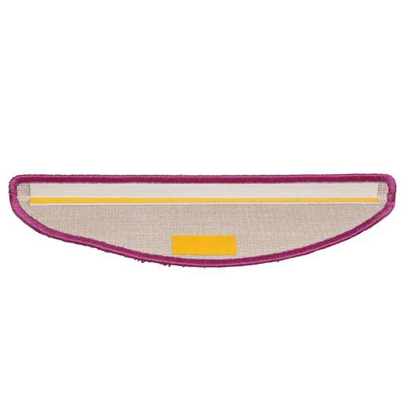 Laiptų kilimėliai, 30 vnt., 56x17x3 cm, violetiniai, pusapvaliai