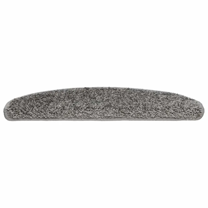 Laiptų kilimėliai, 30 vnt., pilki, 65x21x4 cm, dideli, pusapvaliai