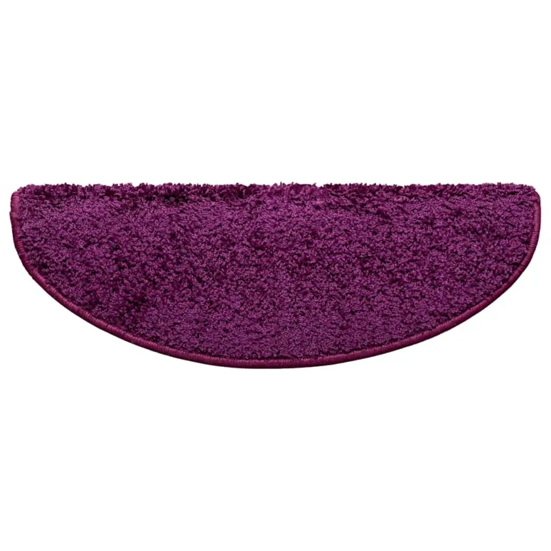 Laiptų kilimėliai, 30 vnt., 65x21x4 cm, violetiniai, pusapvaliai, dideli