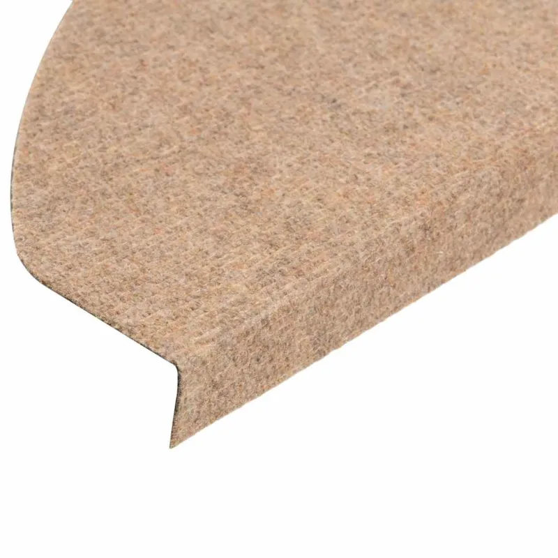 Lipnūs laiptų kilimėliai, 30vnt., smėlio, 65x22,5x3,5cm