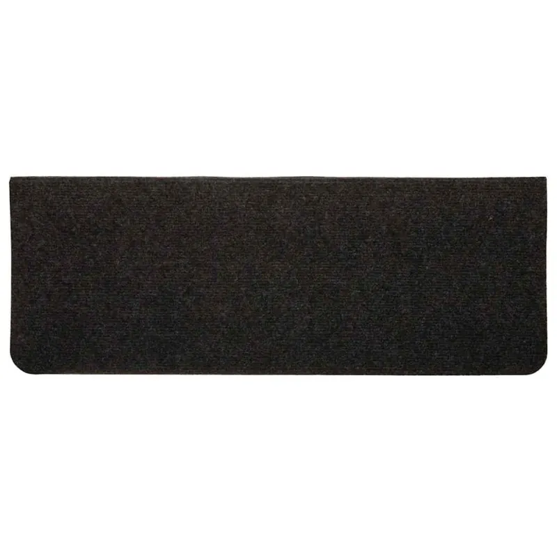 Lipnūs laiptų kilimėliai, 15vnt., juodos spalvos, 65x24,5x3,5cm