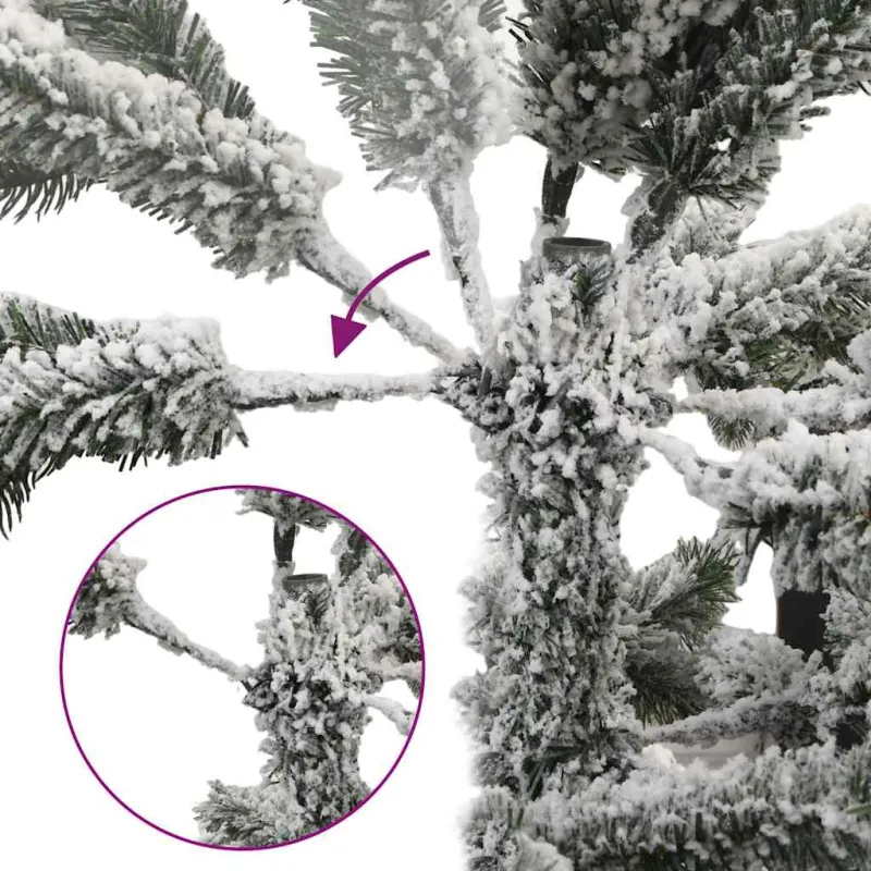 Dirbtinė Kalėdų eglutė su sniegu, 120cm, PVC ir PE