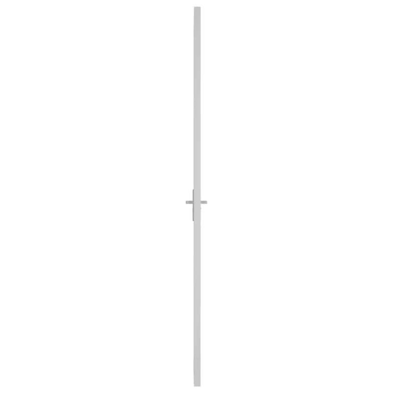 Vidaus durys, baltos, 83x201,5cm, ESG stiklas ir aliuminis