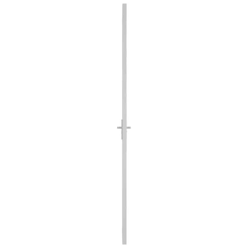 Vidaus durys, baltos, 102,5x201,5cm, matinis stiklas/aliuminis