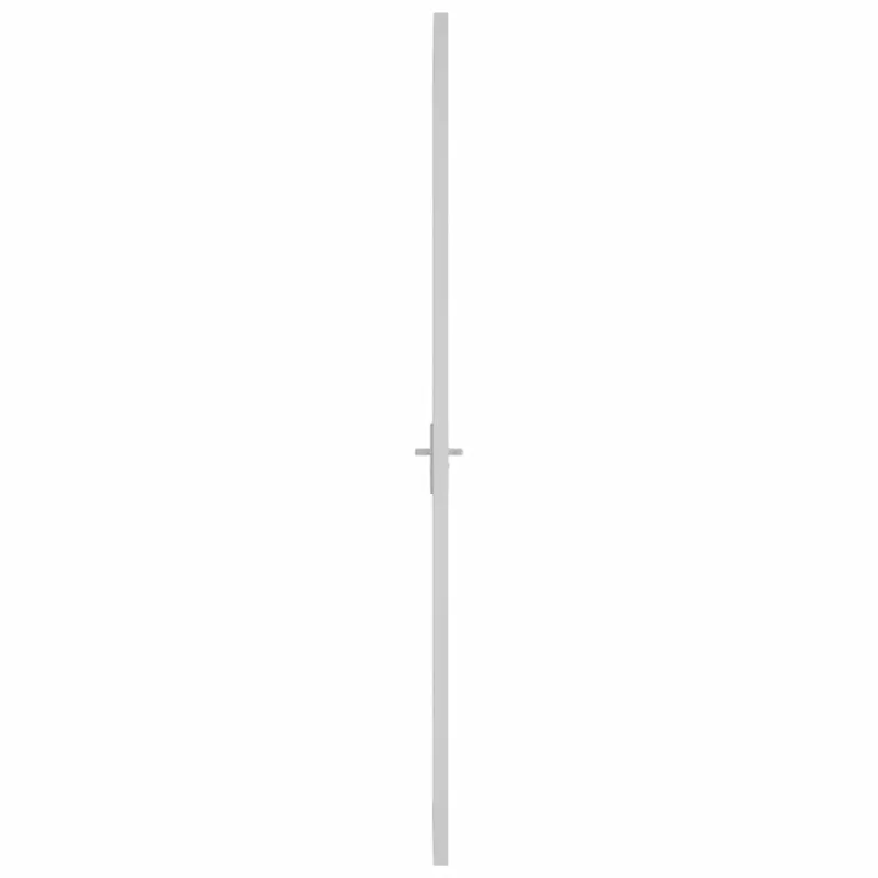 Vidaus durys, baltos, 83x201,5cm, ESG stiklas ir aliuminis