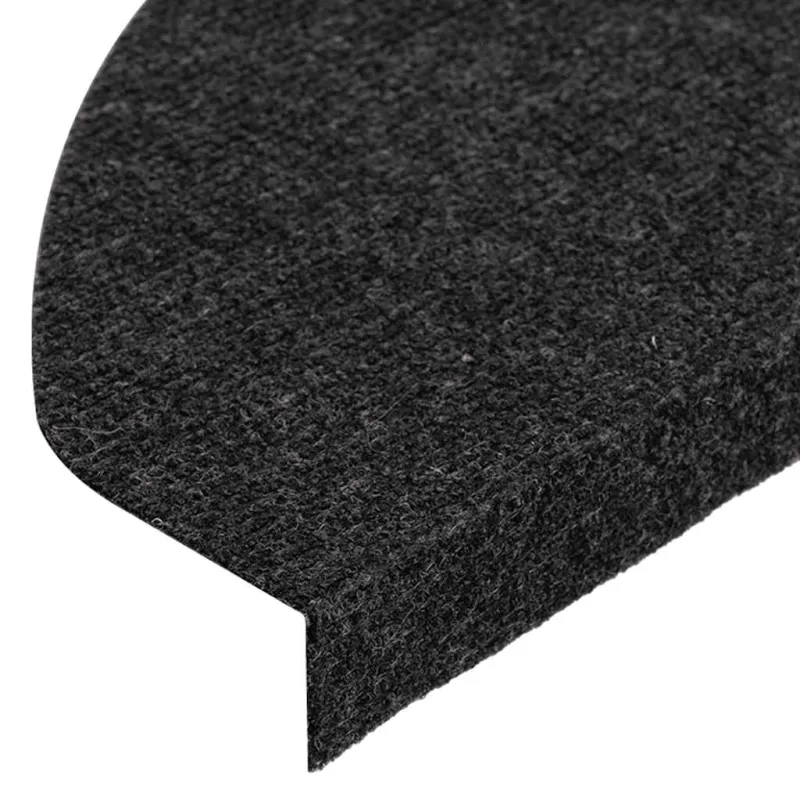 Lipnūs laiptų kilimėliai, 10vnt., juodi, 65x22,5x3,5cm
