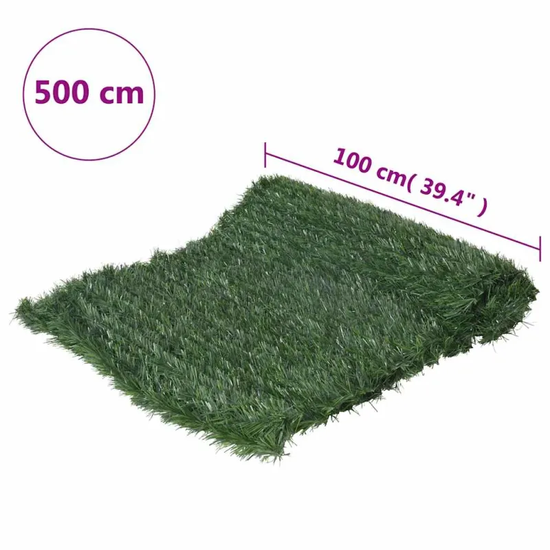 Dirbtinės žolės tvora, žalios spalvos, 1x5m