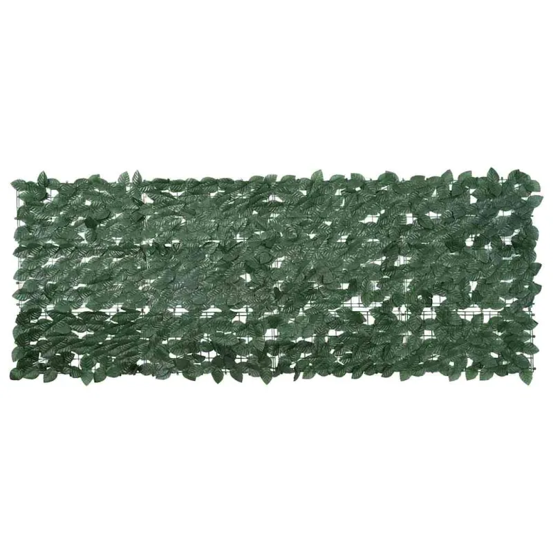 Balkono pertvara, 200x75cm, su tamsiai žaliais lapais