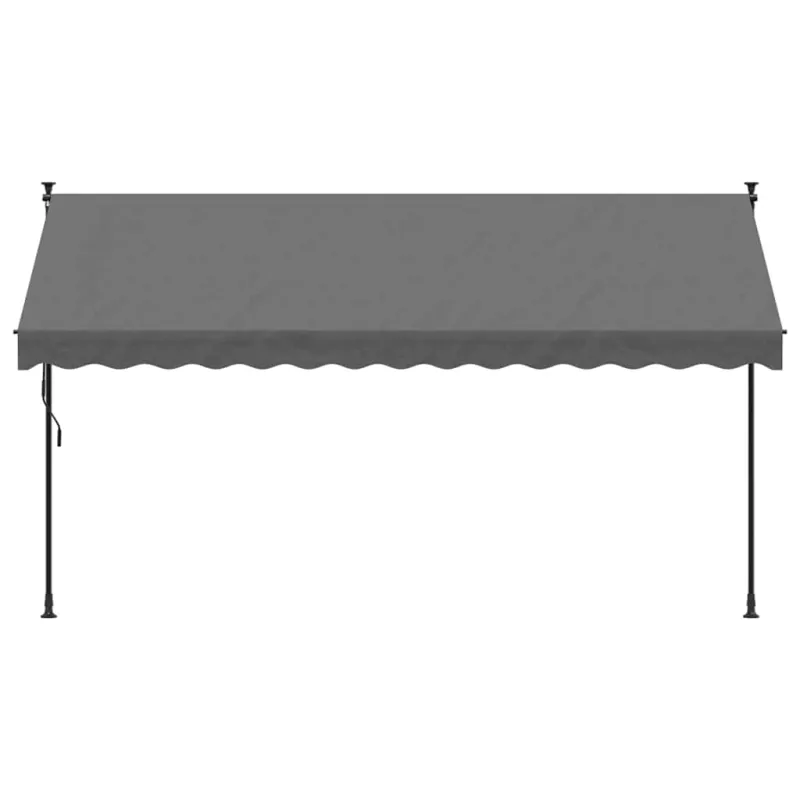 Ištraukiama markizė, antracito, 350x150cm, audinys ir plienas