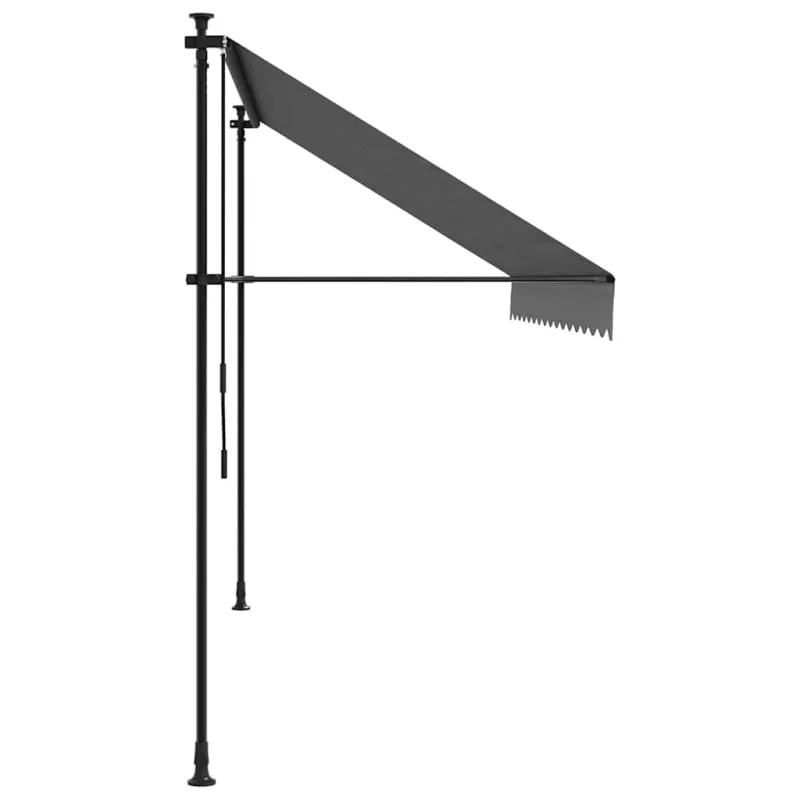 Ištraukiama markizė, antracito, 350x150cm, audinys ir plienas