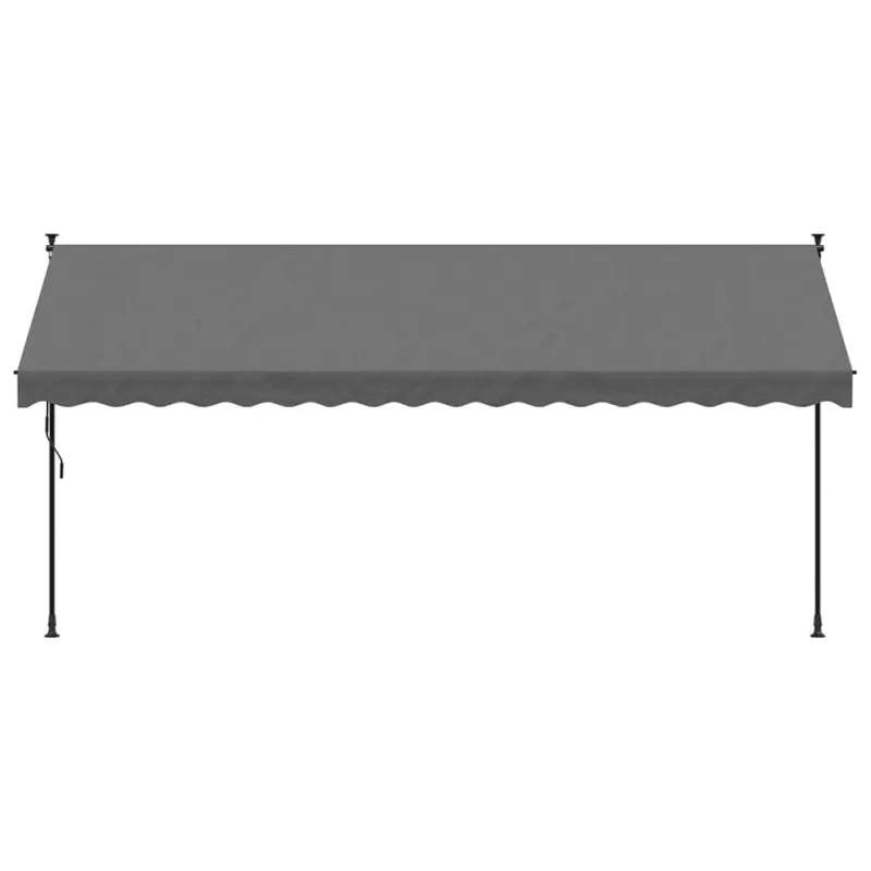 Ištraukiama markizė, antracito, 400x150cm, audinys ir plienas