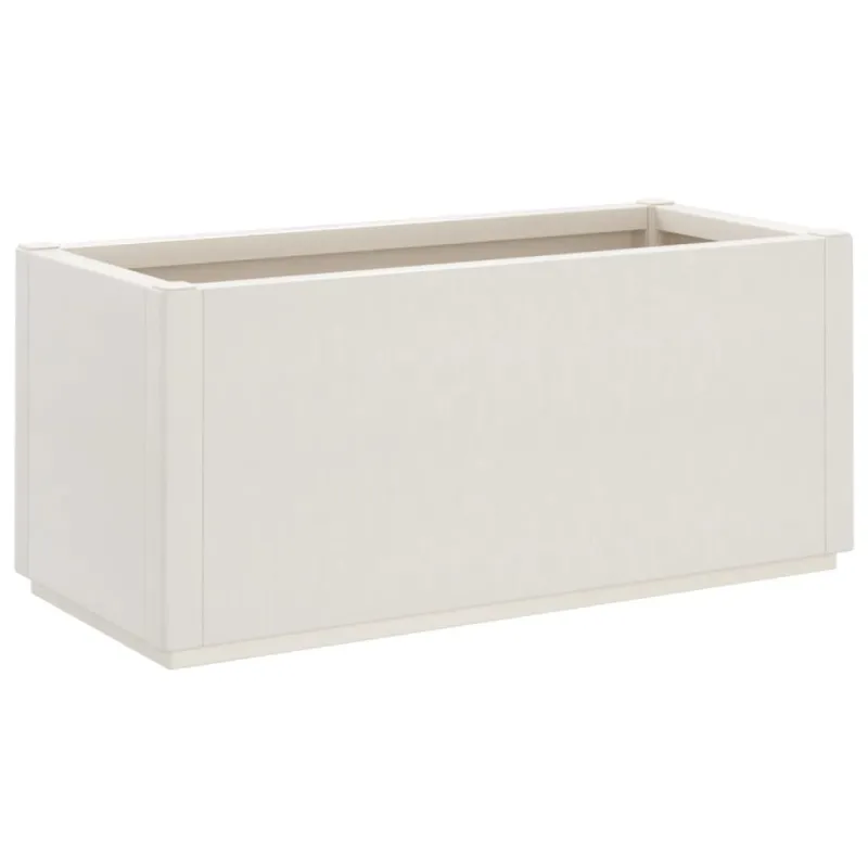 Sodo lovelis, baltos spalvos, 80x36x35cm, PP