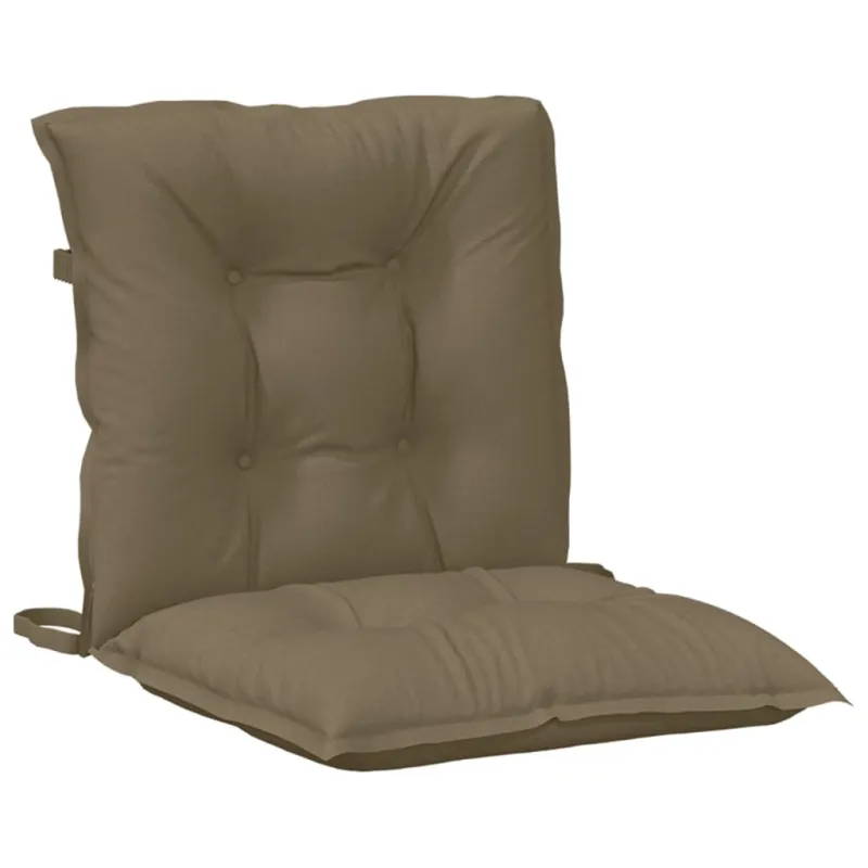 Kėdės pagalvėlės, 6vnt., taupe, 100x50x7cm, audinys