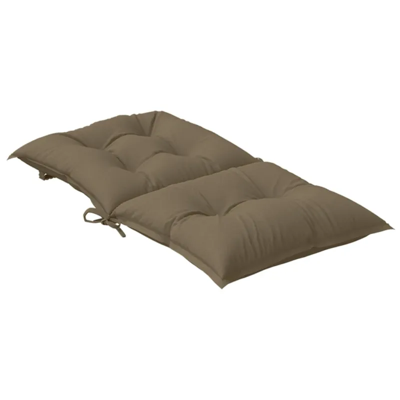 Kėdės pagalvėlės, 6vnt., taupe, 100x50x7cm, audinys