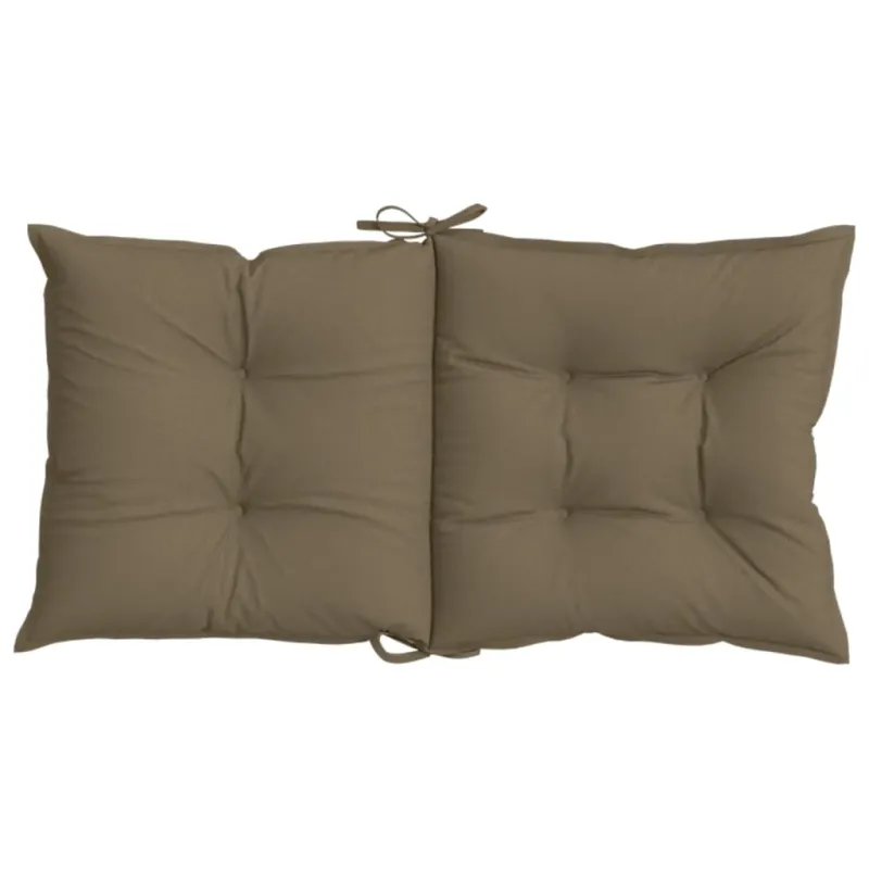 Kėdės pagalvėlės, 6vnt., taupe, 100x50x7cm, audinys