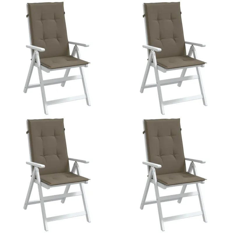 Kėdės pagalvėlės, 4vnt., taupe, 120x50x4cm, audinys