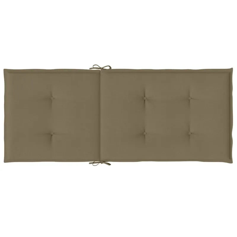 Kėdės pagalvėlės, 4vnt., taupe, 120x50x4cm, audinys