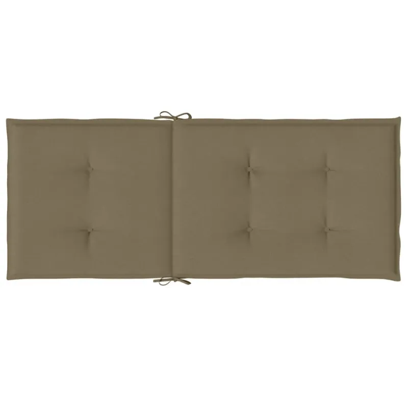 Kėdės pagalvėlės, 6vnt., taupe, 120x50x4cm, audinys
