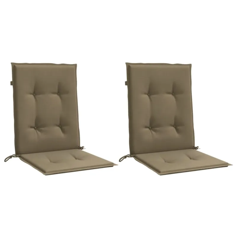 Kėdės pagalvėlės, 2vnt., taupe, 100x50x4cm, audinys