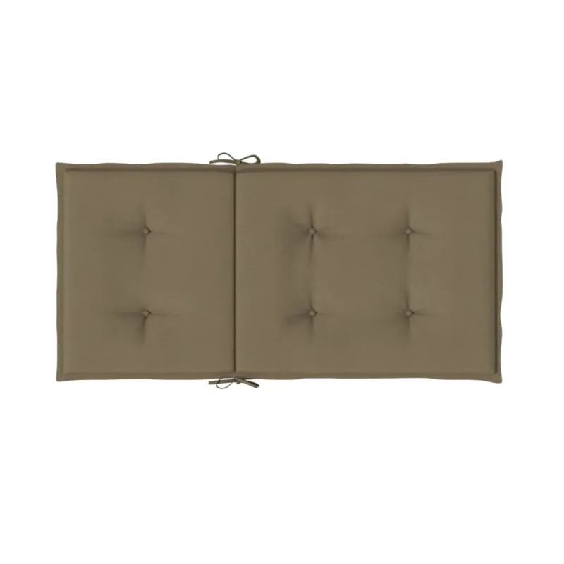 Kėdės pagalvėlės, 2vnt., taupe, 100x50x4cm, audinys