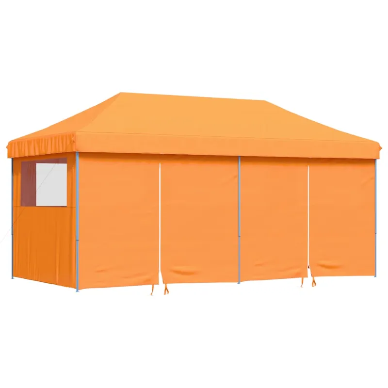 Išskleidžiama proginė palapinė su 4 sienomis, oranžinė