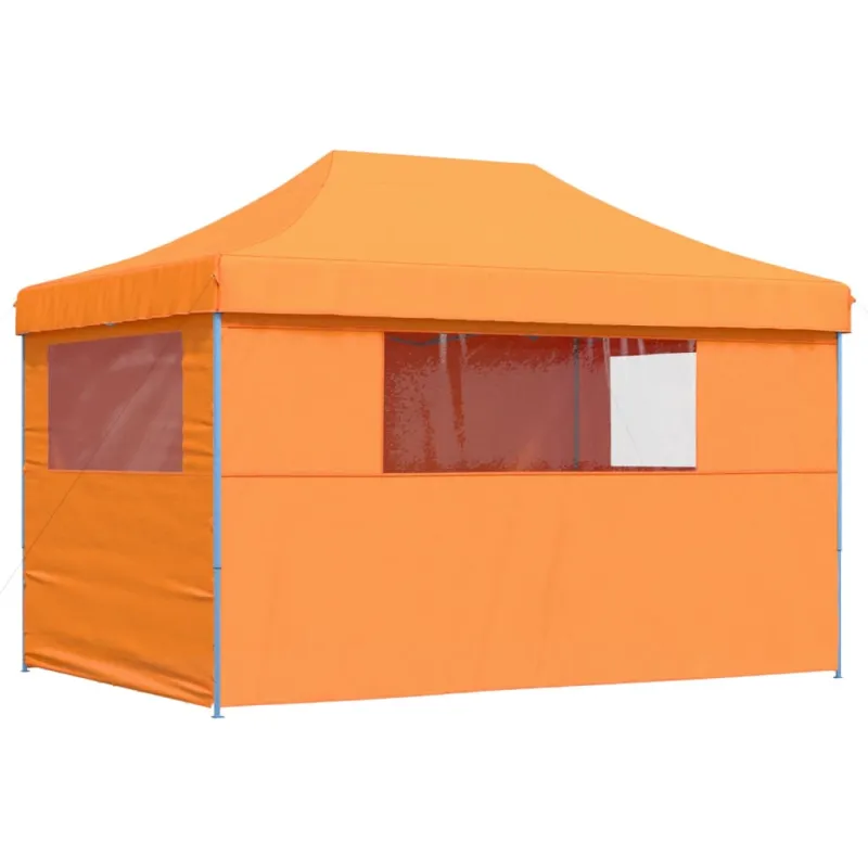 Išskleidžiama proginė palapinė su 4 sienomis, oranžinė