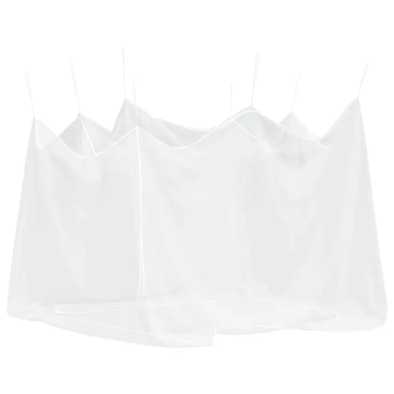 Lauko tinklelis nuo uodų, 220 tinklo, baltas, 300x300x250 cm