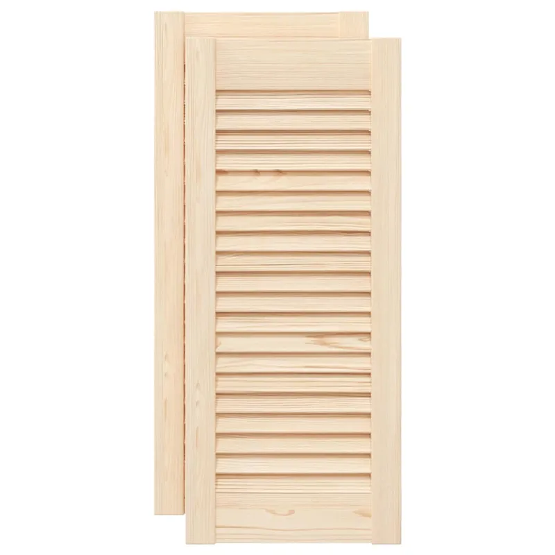 Spintelės durelės, 2vnt., 69x29,5cm, pušis, žaliuzių dizaino