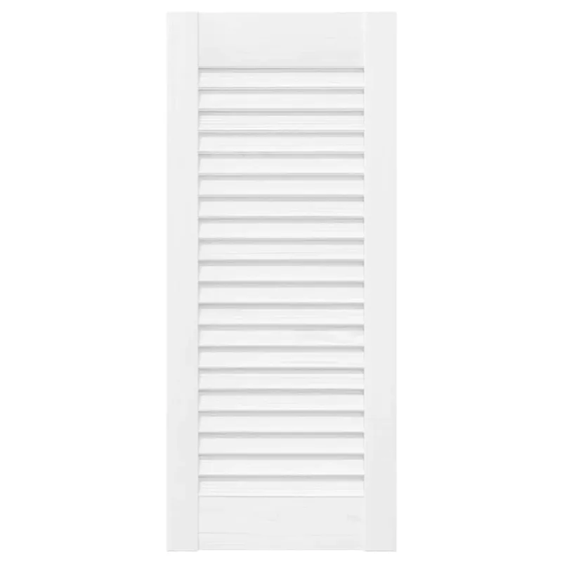 Spintelės durelės, baltos, 61,5x29,5cm, žaliuzių dizaino