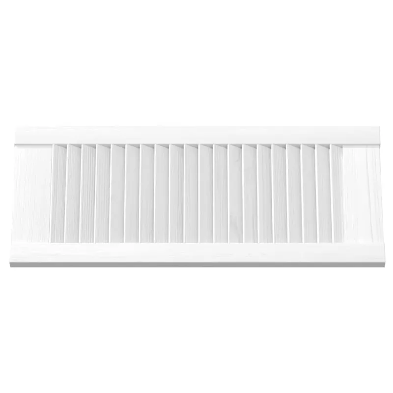 Spintelės durelės, baltos, 61,5x29,5cm, žaliuzių dizaino