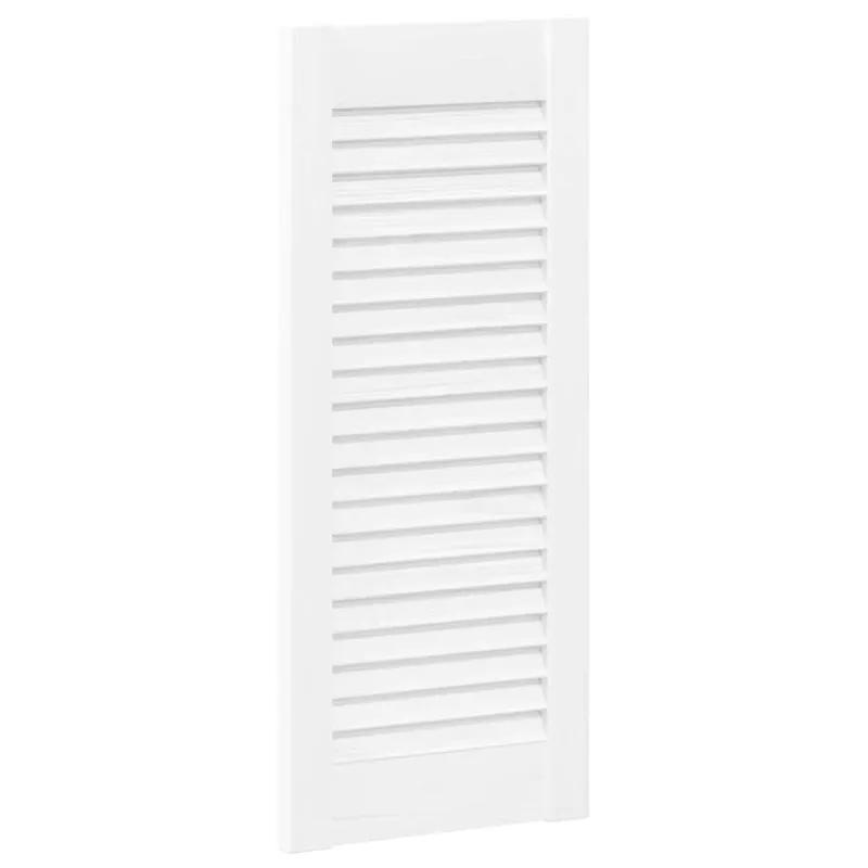 Spintelės durelės, 4vnt., baltos, 61,5x29,5cm, žaliuzių dizaino
