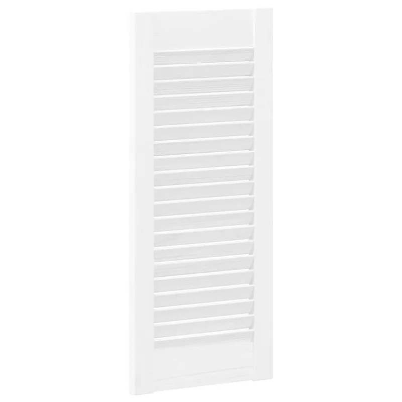 Spintelės durelės, 4vnt., baltos, 61,5x29,5cm, žaliuzių dizaino