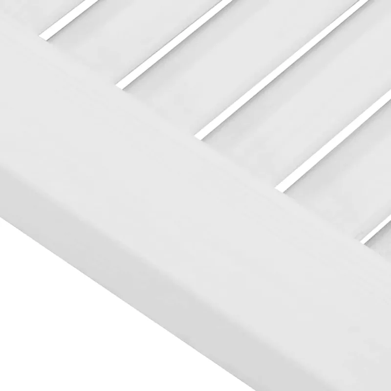 Spintelės durelės, 4vnt., baltos, 61,5x29,5cm, žaliuzių dizaino