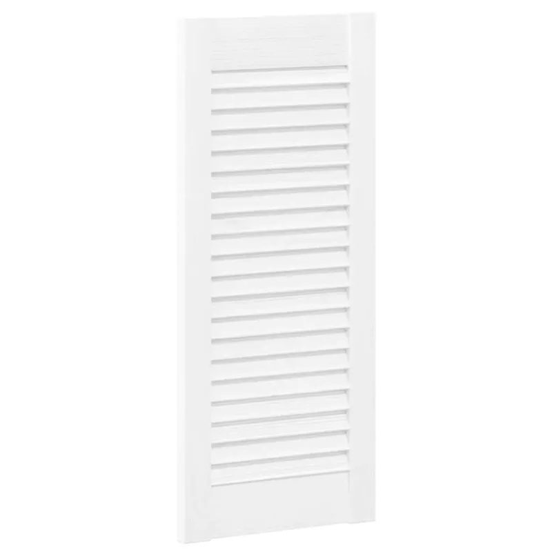 Spintelės durelės, 2vnt., baltos, 69x29,5cm, žaliuzių dizaino