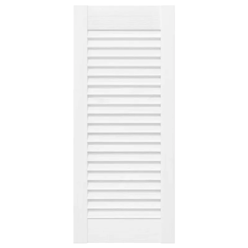 Spintelės durelės, 2vnt., baltos, 69x29,5cm, žaliuzių dizaino