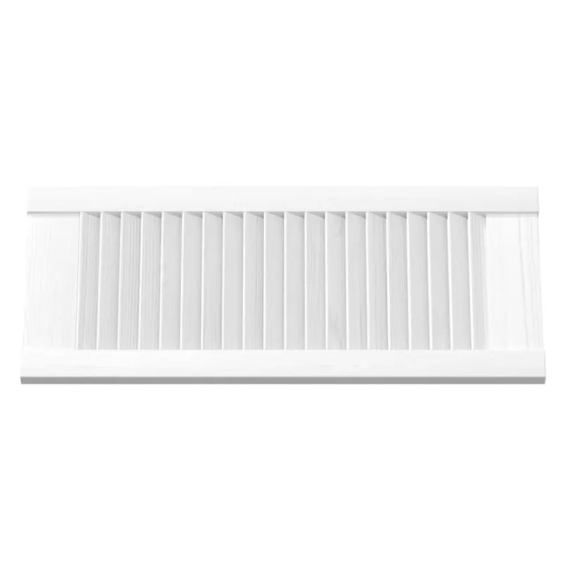 Spintelės durelės, 2vnt., baltos, 69x29,5cm, žaliuzių dizaino