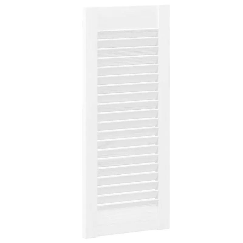 Spintelės durelės, 2vnt., baltos, 69x29,5cm, žaliuzių dizaino