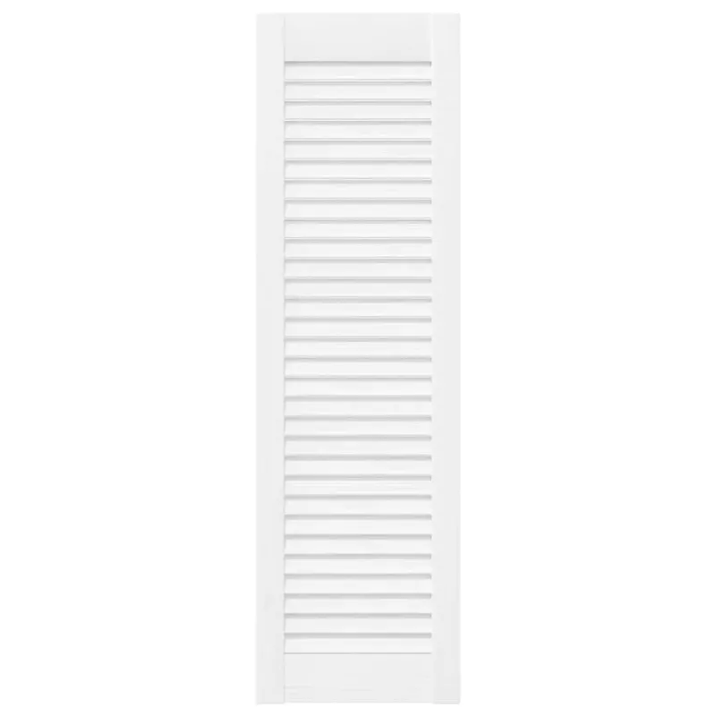 Spintelės durelės, 4vnt., baltos, 99x29,5cm, žaliuzių dizaino