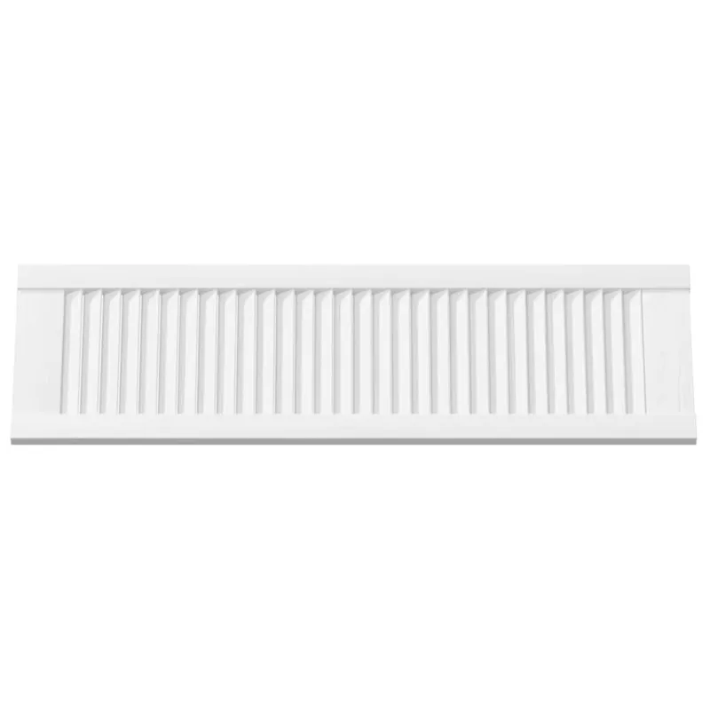 Spintelės durelės, 4vnt., baltos, 99x29,5cm, žaliuzių dizaino