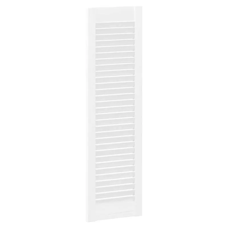 Spintelės durelės, 4vnt., baltos, 99x29,5cm, žaliuzių dizaino