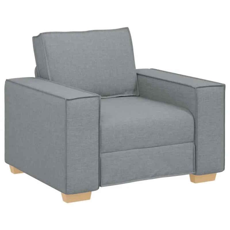 Sofa-kėdė, šviesiai pilka, 100x78x84 cm, audinys