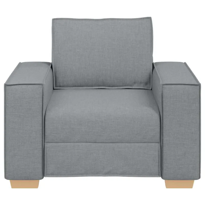 Sofa-kėdė, šviesiai pilka, 100x78x84 cm, audinys