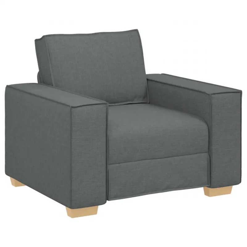 Sofa-kėdė, tamsiai pilka, 100x78x84 cm, audinys