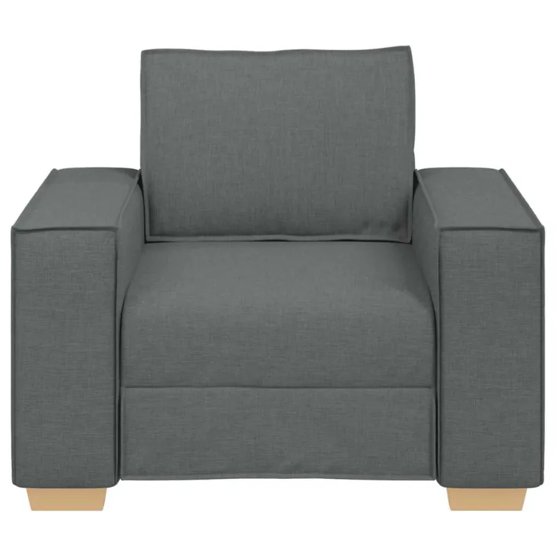 Sofa-kėdė, tamsiai pilka, 100x78x84 cm, audinys