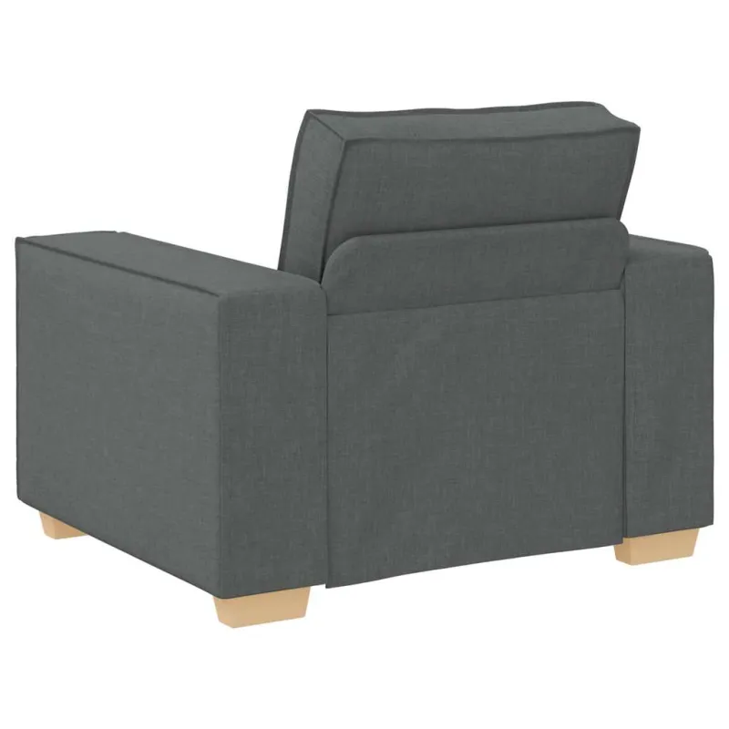Sofa-kėdė, tamsiai pilka, 100x78x84 cm, audinys