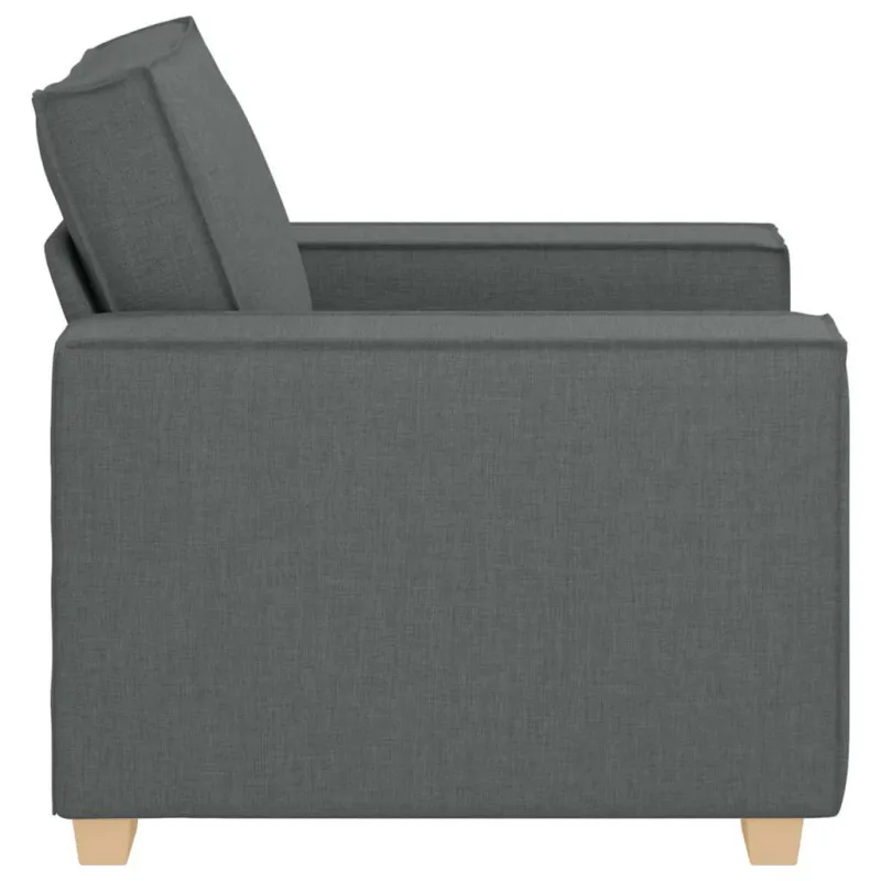 Sofa-kėdė, tamsiai pilka, 100x78x84 cm, audinys