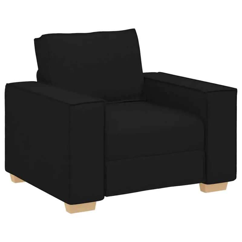 Sofa-kėdė, juoda, 100x78x84 cm, audinys