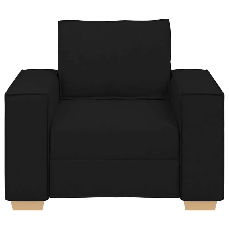 Sofa-kėdė, juoda, 100x78x84 cm, audinys