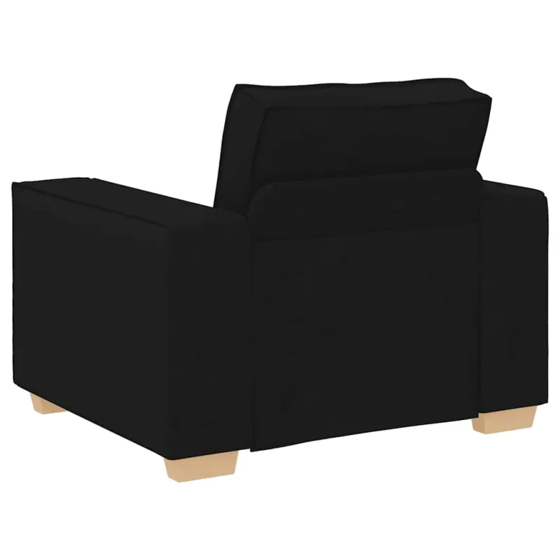 Sofa-kėdė, juoda, 100x78x84 cm, audinys