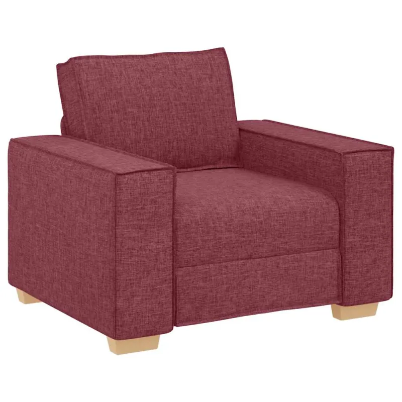 Sofa-kėdė, vyno raudonumo, 100x78x84 cm, audinys